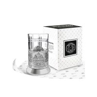 Набор для чая посеребренный "Храм Христа Спасителя"