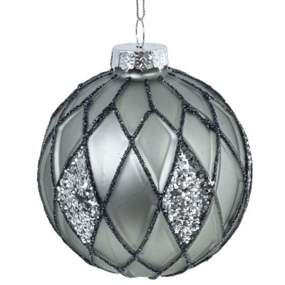 Набор из 12шт Украшение новогоднее "Шар", D 8 см, L34 W25 H8 см