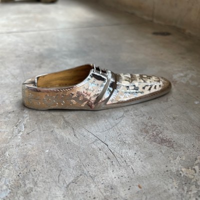 Пепельница латунь резная FIRKI никелированная