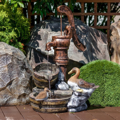 Декоративный фонтан для сада "Уточка"                        