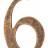 Латунная цифра "6"