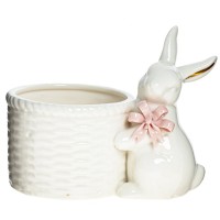 Конфетница "Кролик с бантом", L15 W10 H12,5 см