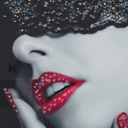 Панно с кристальным декором "Девушка", L51 W2,5 H71 см