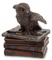 Шкатулка "Сова с лупой"