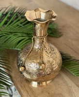 Ваза с бантиком латунь резная  CHUNYA JALI  7''