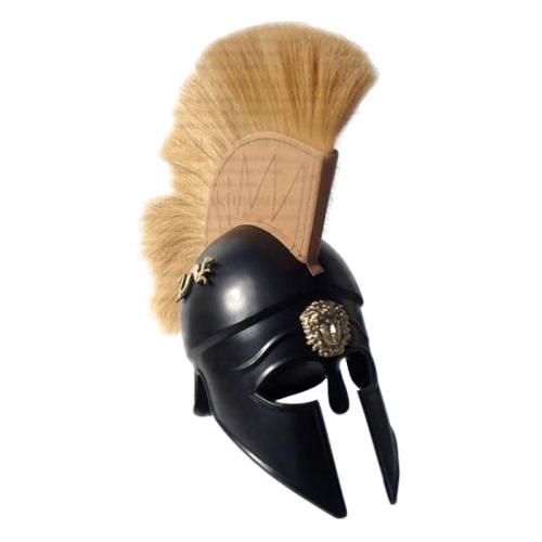 Шлем троянский со светлым плюмажем "Тифон" Шлем троянский со светлым плюмажем "Тифон"