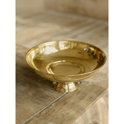 Конфетница латунь резная h-27 см