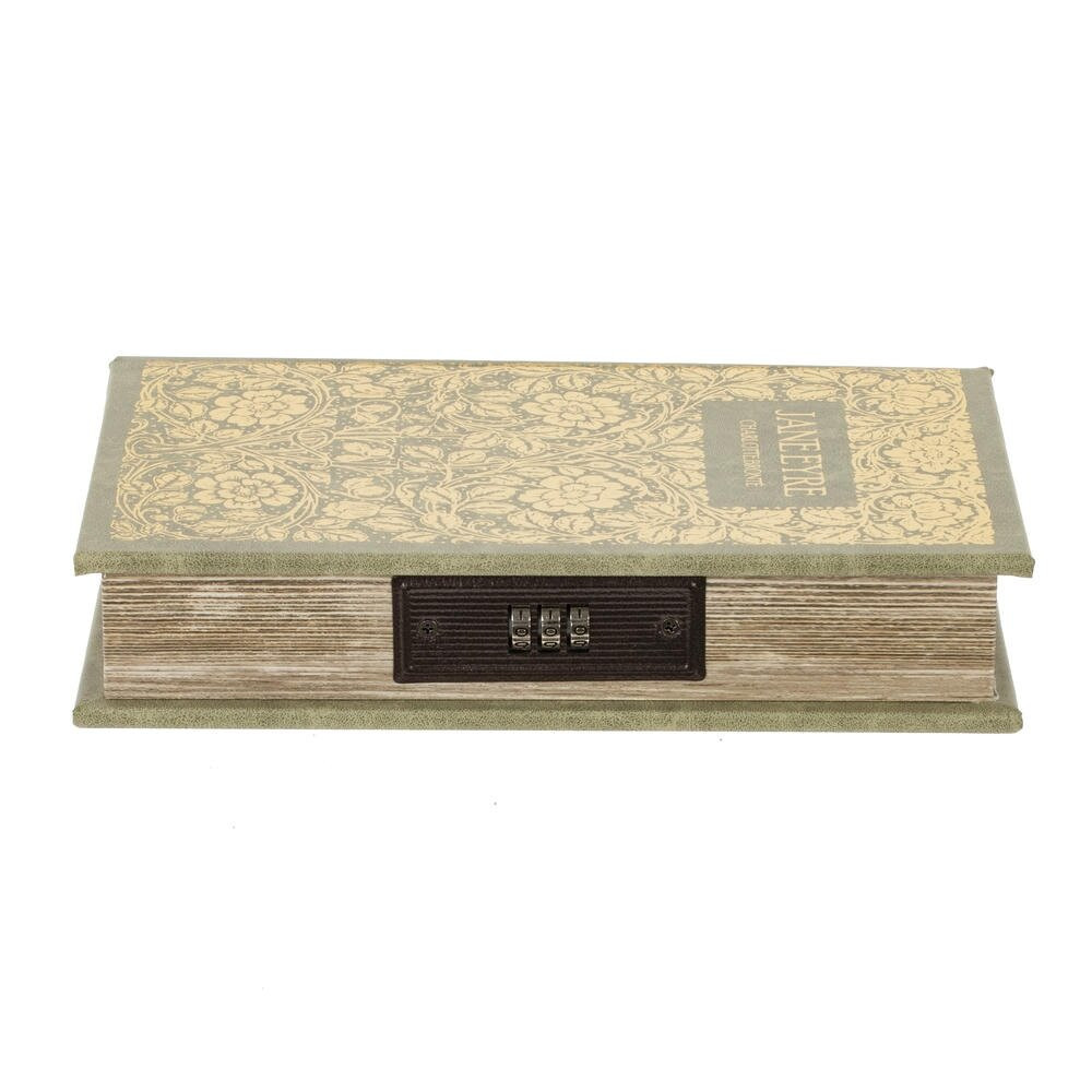 Шкатулка-книга с кодовым замком, L16 W5 H24,5 см