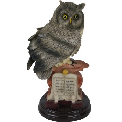 Декоративная статуэтка "Любознательная сова"