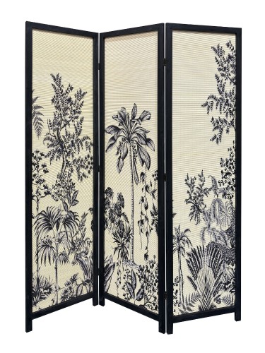 Ширма декоративная 3 секции из бамбука ''В краю магнолий''