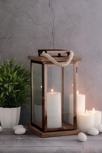 Подсвечник "Rubinstein Blaze" (розовое золото)