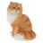 Декоративная фигурка "Рыжий персидский котик" 