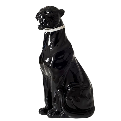 Статуэтка Черная Пантера с кристаллами Swarowski