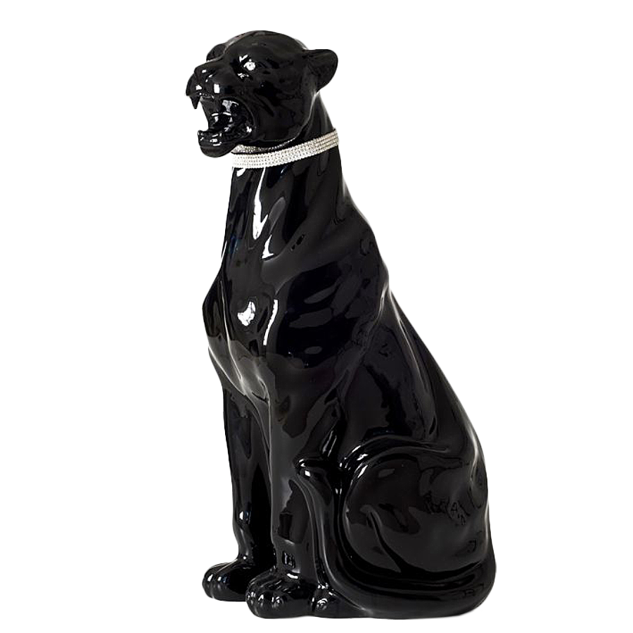 Статуэтка Черная Пантера с кристаллами Swarowski