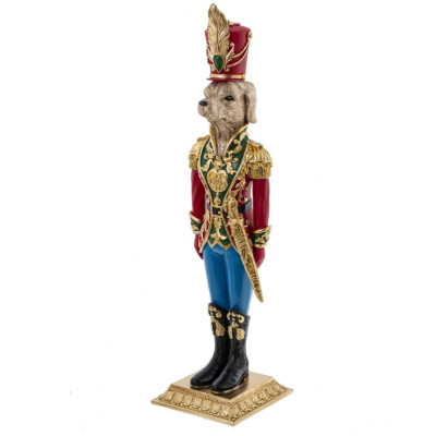 Фигурка декоративная "Солдатик-собака", L9 W9 H32 см