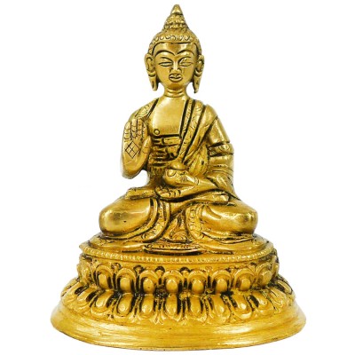 Будда статуэтка бронза 100*79*57мм