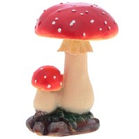 Декоративная садовая фигурка "Мухомор двойной"