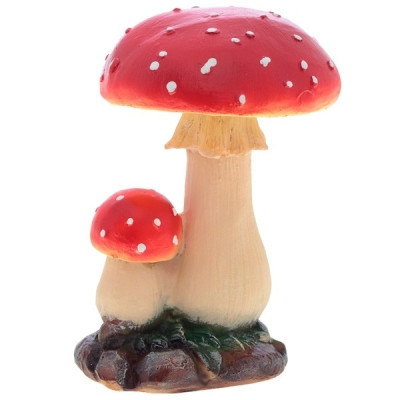 Декоративная садовая фигурка "Мухомор двойной" 