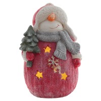 Фигурка декоративная "Снеговик" (подсветка, 3хААА, не прилаг.), L25 W20 H39 см, 2в.