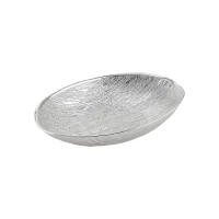 Блюдо стеклянное GRANITO (цвет серебро) диаметр 24 см  высота 16 см