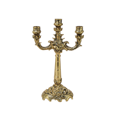 Каминные часы  с маятником с канделябрами "Олеандр"