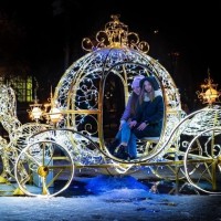 Световая инсталляция 'Карета' Королевская сказка"