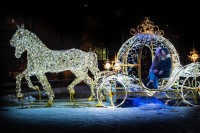 Световая инсталляция 'Карета' Королевская сказка"