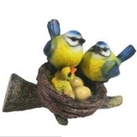 Декоративная садовая фигурка "Гнездо с синичками"