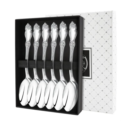 Набор чайной ложки "Серебряная Роза" посеребренный