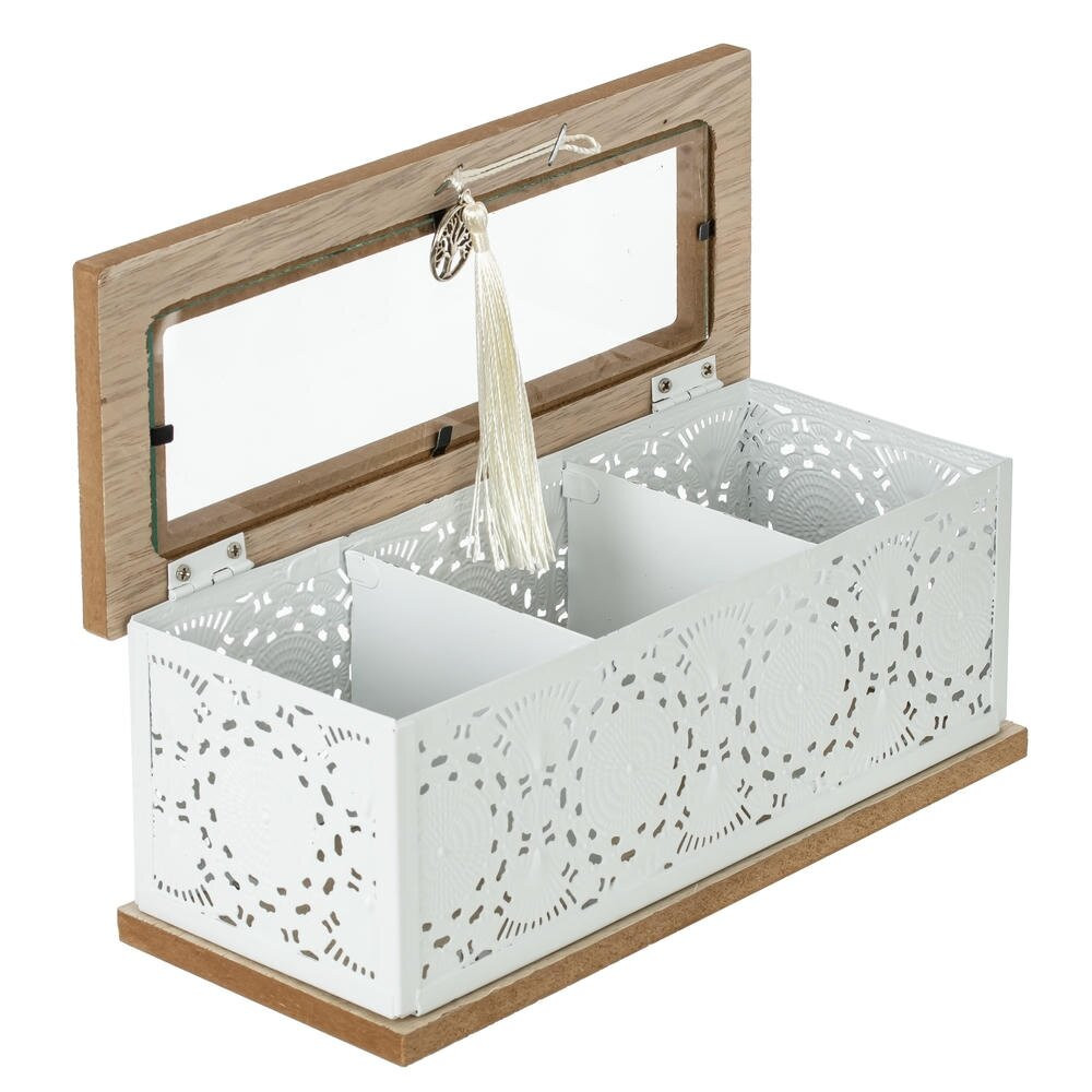 Шкатулка для чайных пакетиков, L22 W8,5 H9 см