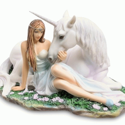 Статуэтка "Дева с единорогом"