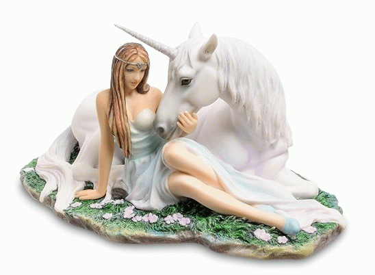 Статуэтка "Дева с единорогом"