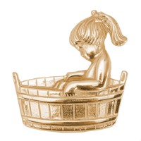 Табличка латунная "Для девочек"