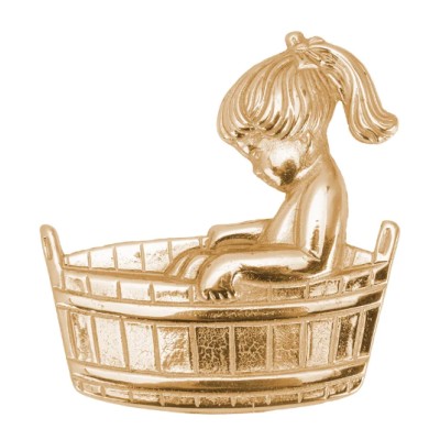 Табличка латунная "Для девочек"