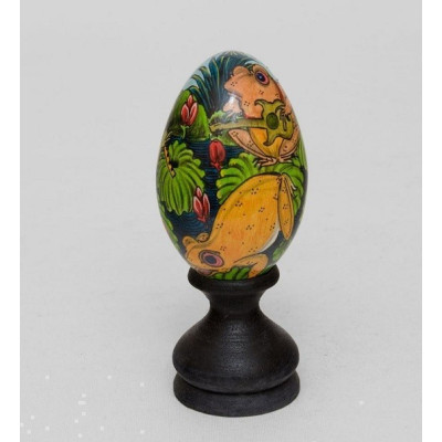 Декоративное яйцо "Лягушки музыканты"