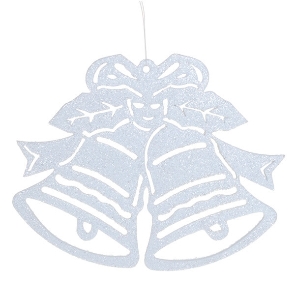 Набор из 4 новогодних украшений, "колокольчики", 15,2 см