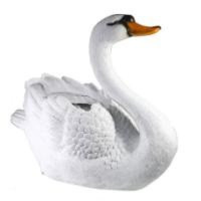 Садовое кашпо "Белый лебедь"  