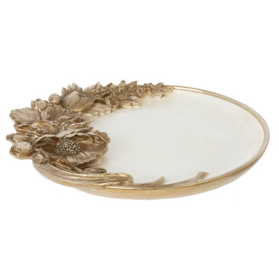 Блюдо декоративное "Цветы", L24 W23 H3 см