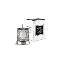 Подстаканник "Советский "Обезличенный" никелированный с чернью