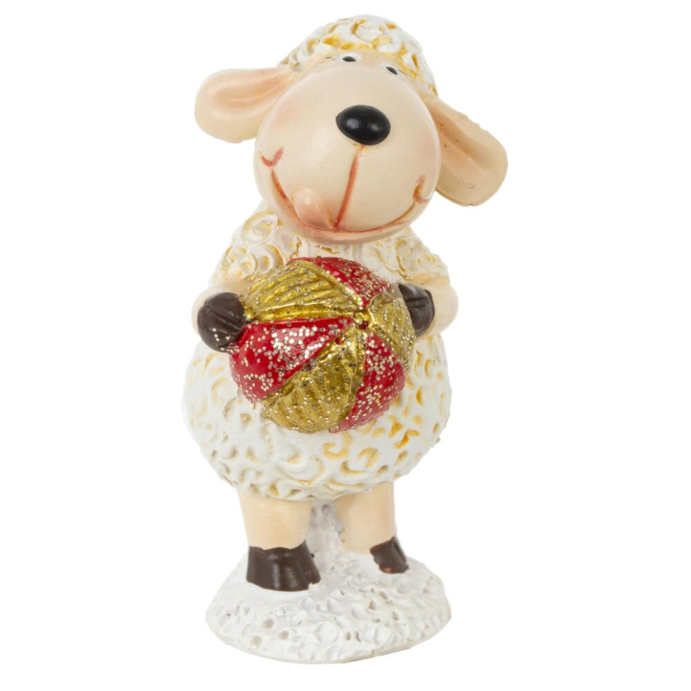 Фигурка декоративная  "Овечка", L2,5 W2 H4, 4в.