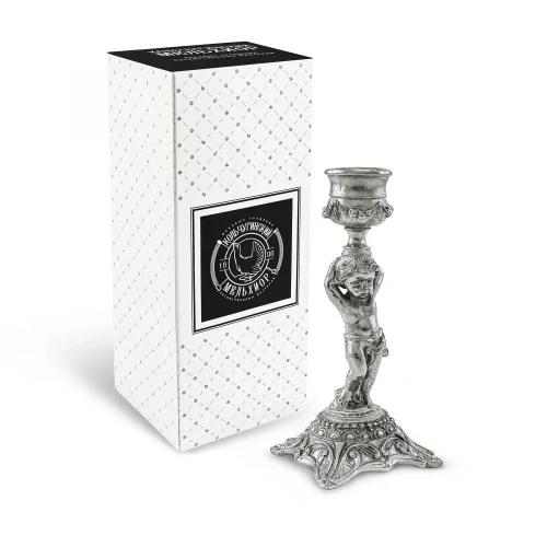 Подсвечник "Ангел" никелированный