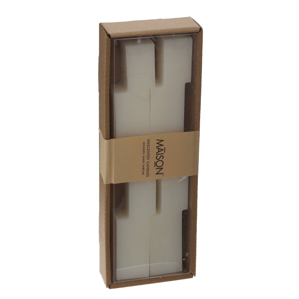 Набор из 2-х свечей, D2,5 см,L8,5 W3 H24 см