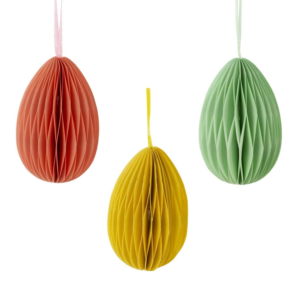 Набор из 3-х изделий декоративных подвесных "Яйцо" (5*7), L16 W5,5 H8 см