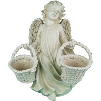 Декоративная фигурка "Ангелочек с корзинками"