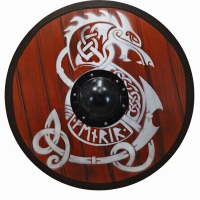 Щит викингов круглый "Фенрир"