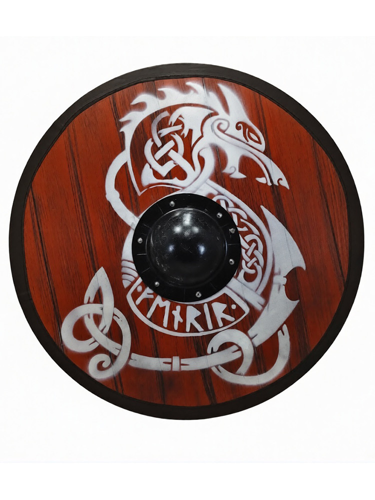 Щит викингов круглый "Фенрир"