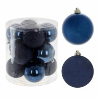 Украшение новогоднее "Шар", набор из 12 шт, D 8 см, L19 W19 H21 см