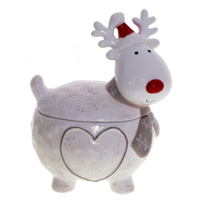 Конфетница "Северный олень", 1000 мл, L15 W16,5 H22,5 см, 2в.