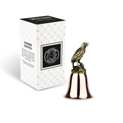 Колокольчик "Жаворонок" медь-латунь с чернением