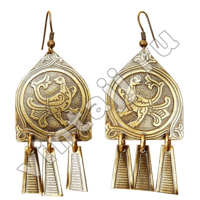 Шумящие серьги "Голубка"